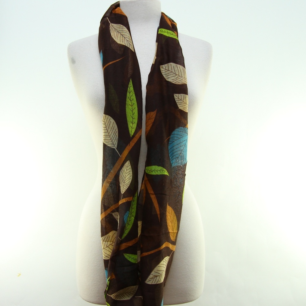 Icon Collection Womens Infinity Designer Scarf - Picture 2 of 5